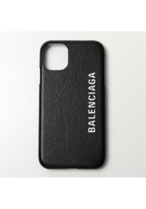 black calfskin iPhone 11 case BALENCIAGA | 618389-1IZD01065