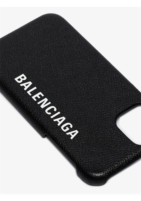 black calfskin iPhone 11 case BALENCIAGA | 618389-1IZD01065