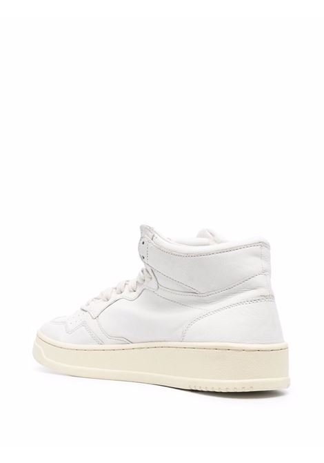 Sneakers alte Medalist in pelle di vitello bianca AUTRY | AUMM-GG04WHITE