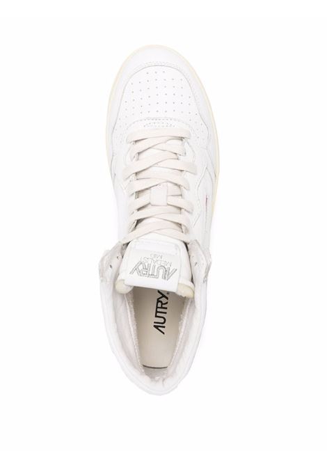 Sneakers alte Medalist in pelle di vitello bianca AUTRY | AUMM-GG04WHITE