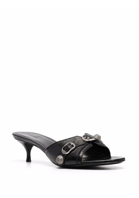 Sandali Cagole M40 Arena in pelle di agnello nera BALENCIAGA | 694350-WAD4E1081