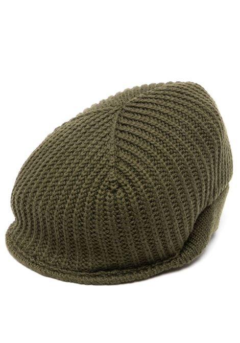 khaki wool ribbed knit hat  ALTEA | 236810845