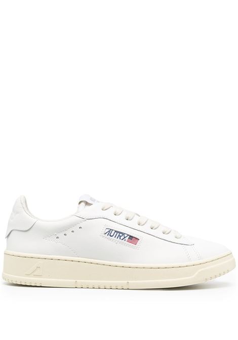 White leather Action low-top sneakers featuring Autry logo  AUTRY | ADLM-NW01WHT/WHT