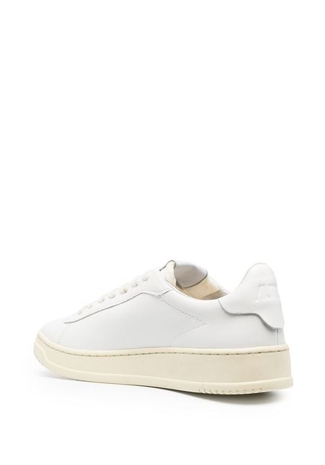 White leather Action low-top sneakers featuring Autry logo  AUTRY | ADLM-NW01WHT/WHT