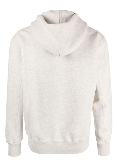 Felpa con cappuccio in cotone grigio chiaro effetto mélange AUTRY | HOEM-418H