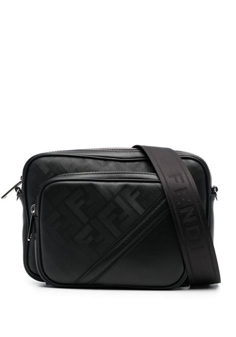 black calf leather Fendi Shadow Diagonal messenger bag  FENDI | 7VA607-APDOF0GXN