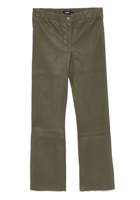 Pantalone verde in pelle ARMA | 001L246004-LIVELYLIZARD