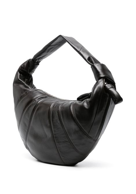 Borsa media Fortune Croissant in pelle di agnello liscia cioccolato LEMAIRE | BG0071-LL095BR490