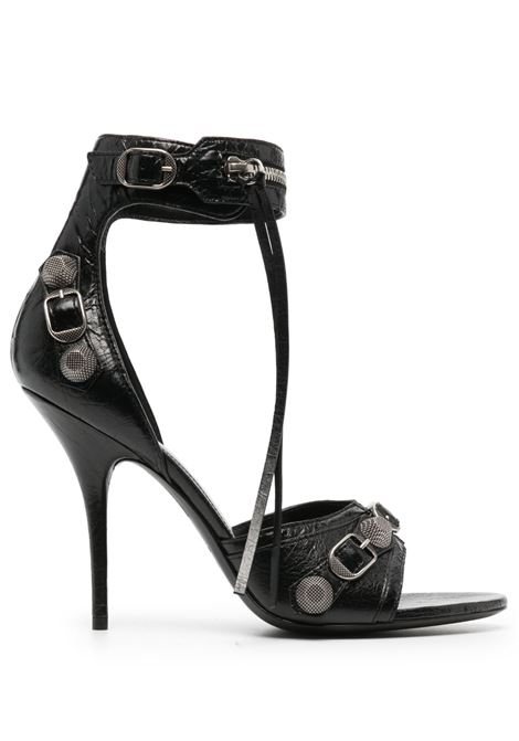 Sandali Cagole in pelle di vitello nera con tacco a spillo da 110 mm BALENCIAGA | 743057-WAD4E1081