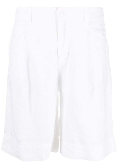 white and linen pleated wide-leg shorts  TRANSIT | CFDTRT-D13300