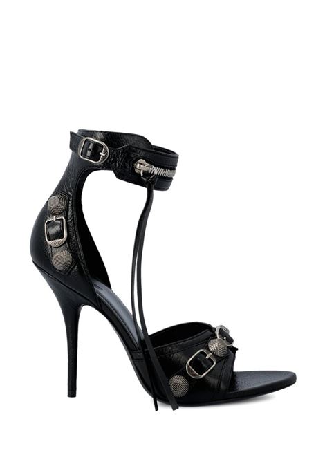 Sandali Cagole in pelle di vitello nera con tacco a spillo da 110 mm BALENCIAGA | 743057-WAD4E1081