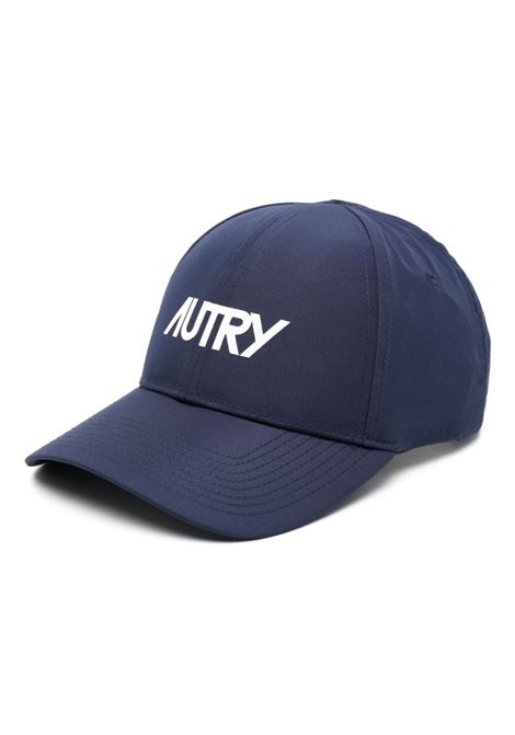 Cappellino con struttura a sei pannelli blu navy con logo Autry bianco AUTRY | ACPU-52BLBLUE