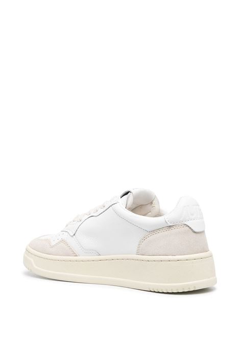Sneakers basse Medalist in pelle e gomma bianca AUTRY | AULW-LS33WHITE