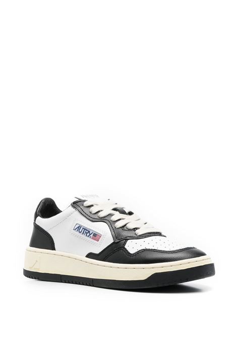 Sneakers Action in pelle di vitello bianca e nera AUTRY | AULW-WB01WHT/BLK