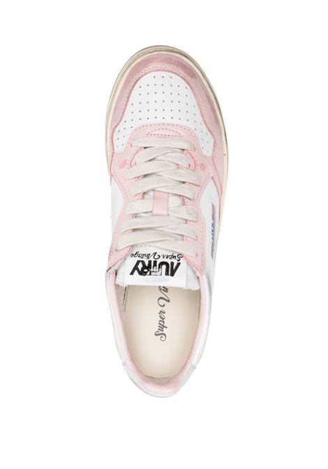 sneakers bianche, rosa bubblegum e argento AUTRY | AVLW-SV35WHT/POW/SILV