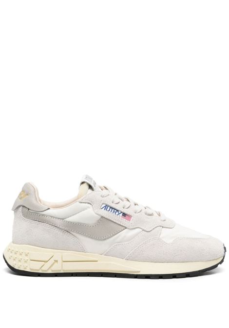 sneakers Reelwind in pelle di vitello e camoscio bianco e beige AUTRY | WWLM-NC04WHT/NAT