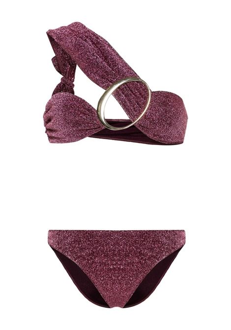 LUMI?RE MAXI-O BIKINI  OSEREE | LEF246-LUREXAUBERGINE